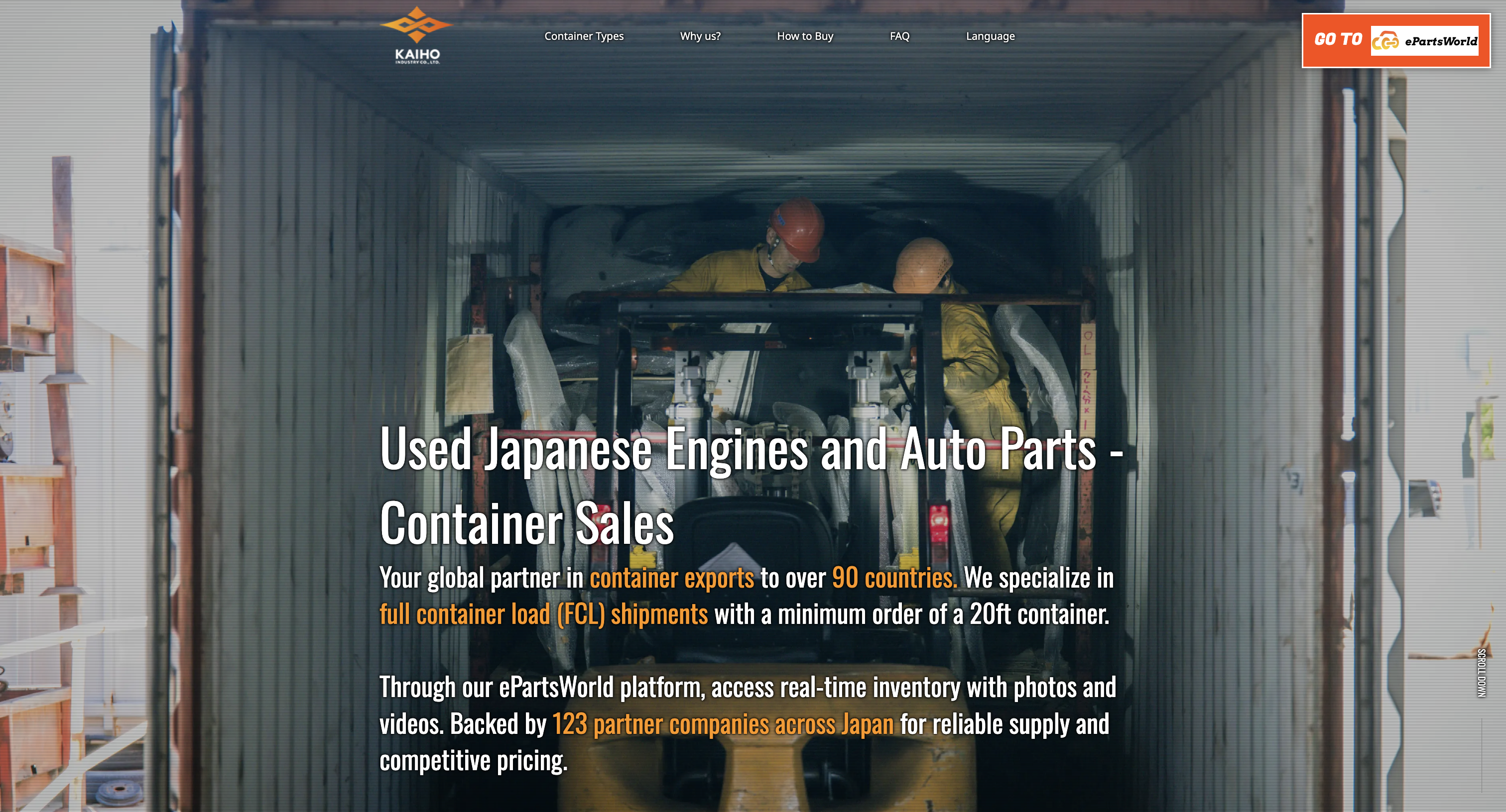 Kaiho Landing Page